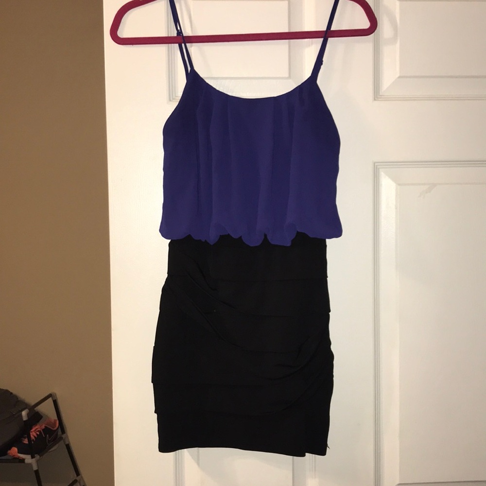 Blue/ black dress